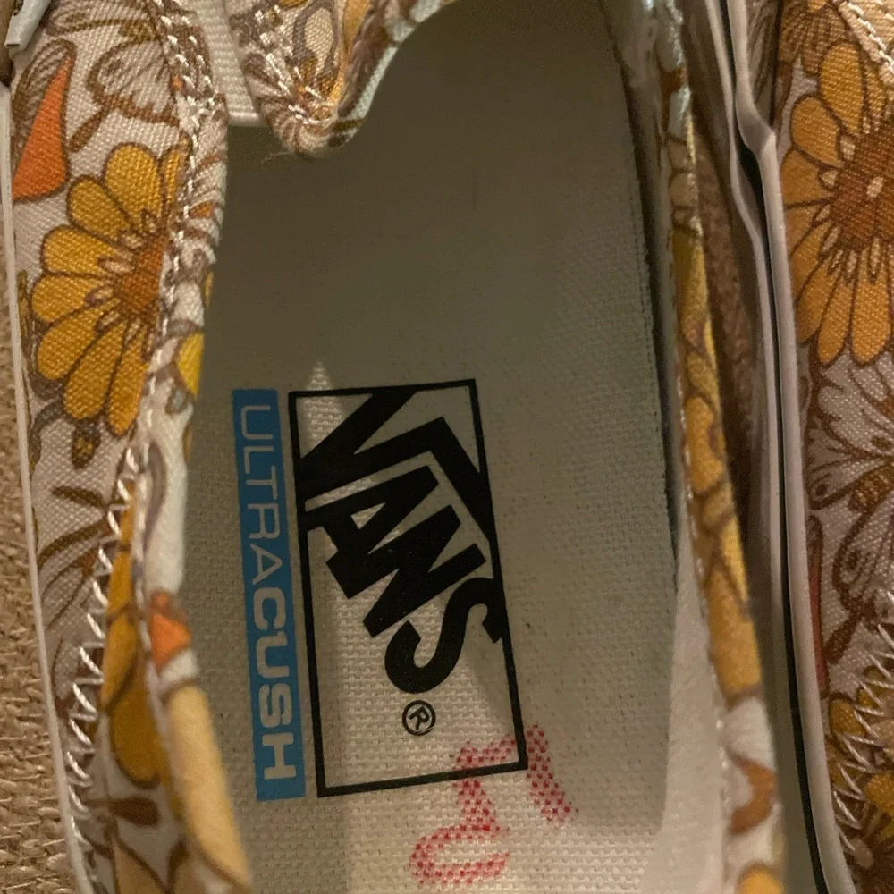 Vans Trippy Floral Slip On SF Shoes Mushroom Hippy Floral Ultra Cush W 6.5 M 5 - Picture 9 of 13